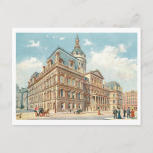 Postal Ayuntamiento antiguo en Baltimore, Maryland,