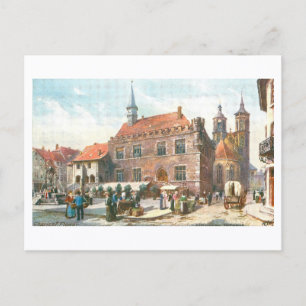 Postal Ayuntamiento antiguo, Gotinga, Alemania
