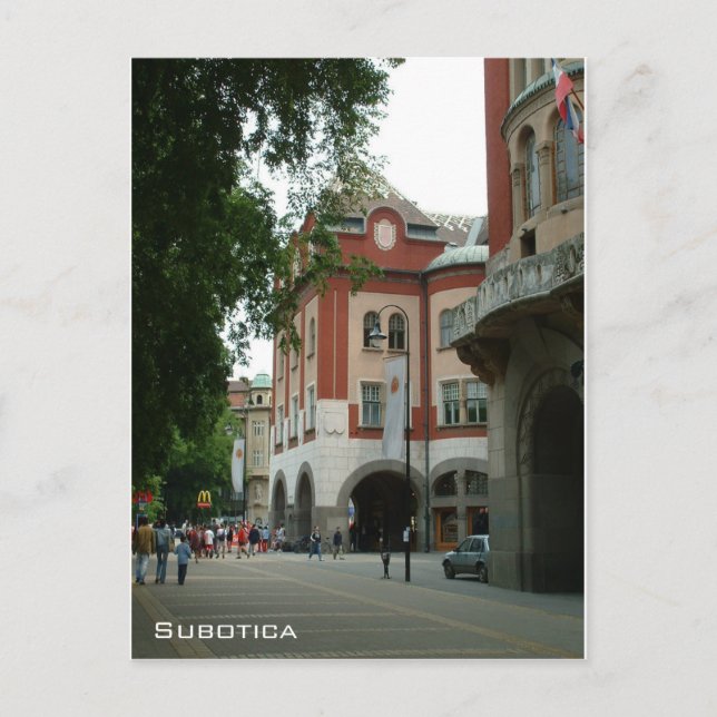 Postal Ayuntamiento de Art Nouveau - Subotica (Anverso)