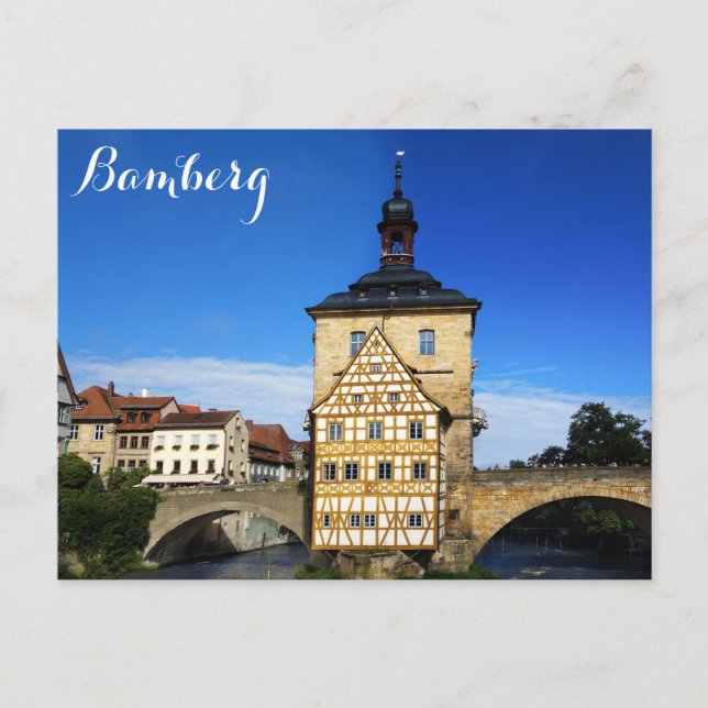 Postal Ayuntamiento de Bamberg Alemania (Anverso)