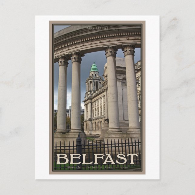 Postal Ayuntamiento de Belfast (Anverso)