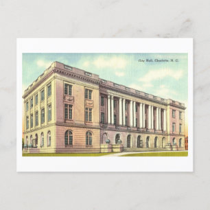 Postal Ayuntamiento de Charlotte, Carolina del Norte, Viñ