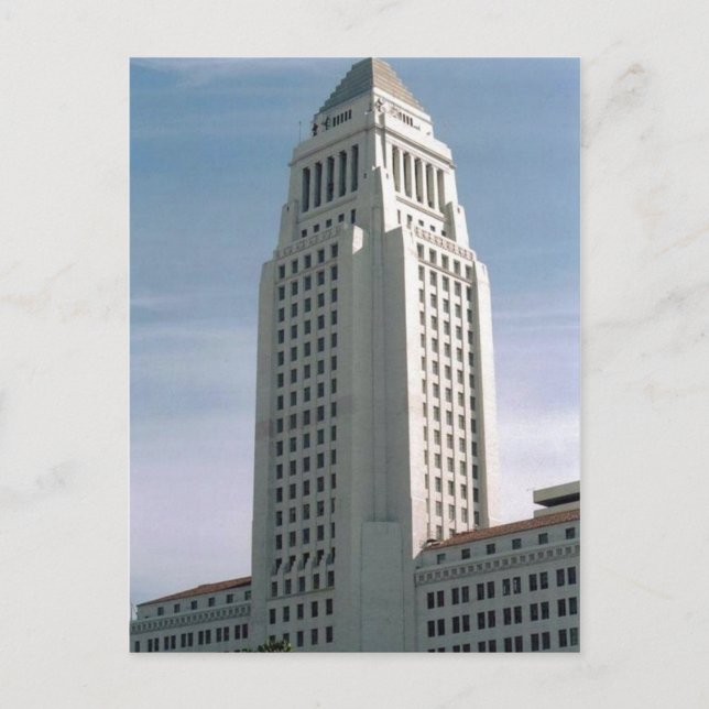 Postal Ayuntamiento de Los Ángeles (Anverso)