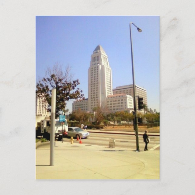 Postal Ayuntamiento de Los Ángeles (Anverso)