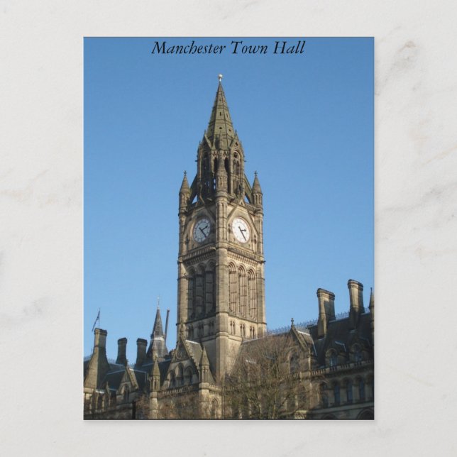 Postal Ayuntamiento de Manchester (Anverso)