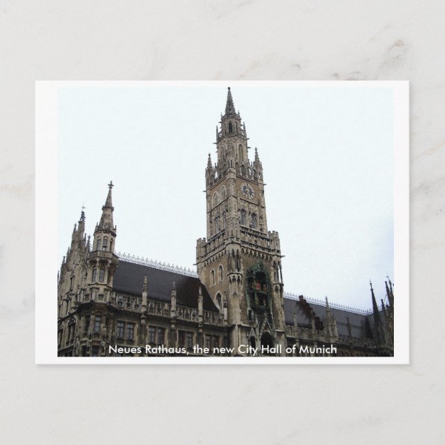 Postal Ayuntamiento de Munich (Anverso)