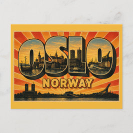 Postal Ayuntamiento de Oslo Noruega