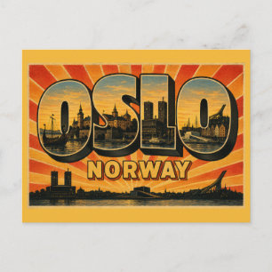 Postal Ayuntamiento de Oslo Noruega