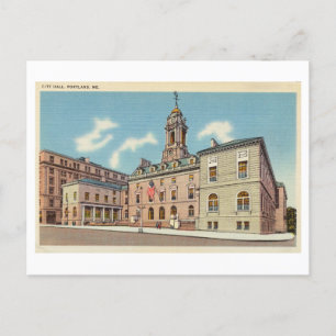 Postal Ayuntamiento de Portland, Maine, Viajes de época