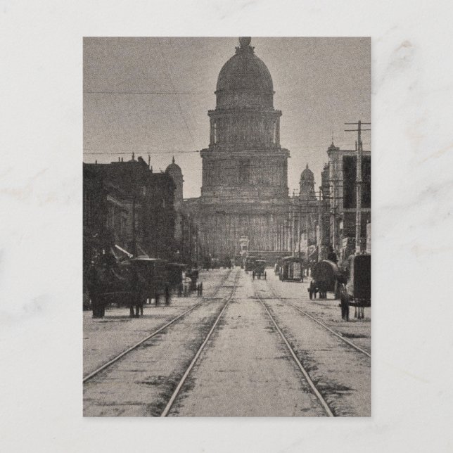 Postal Ayuntamiento de San Francisco desde la 8ª calle (Anverso)