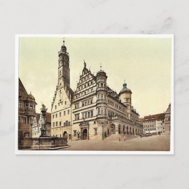 Postal Ayuntamiento, Rothenburg (es decir, ob der Tauber) (Anverso)