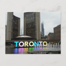 Postal Ayuntamiento Toronto con el Rótulo de Pan Am por