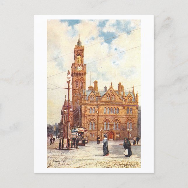 Postal Ayuntamiento Vintage, Bradford (Anverso)
