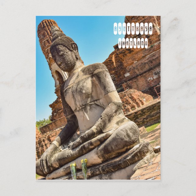 Postal Ayutthaya en Tailandia (Anverso)