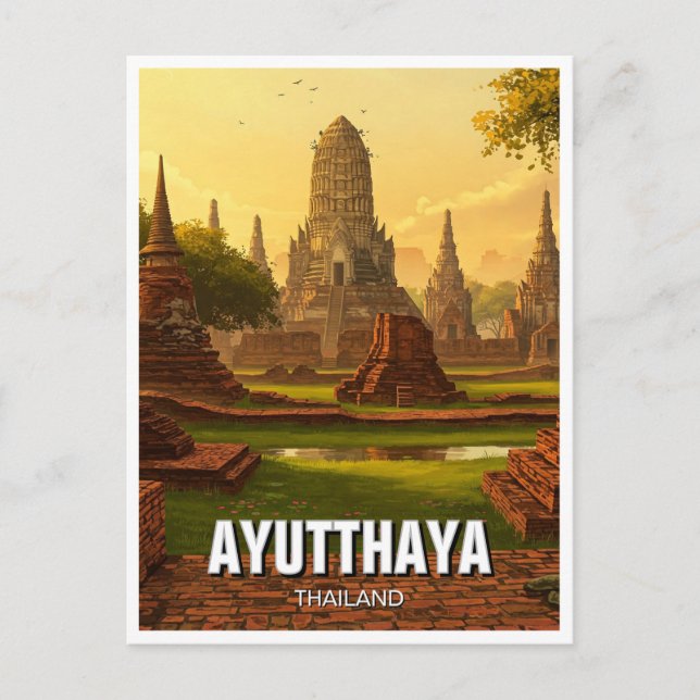 Postal Ayutthaya Tailandia Travel (Anverso)
