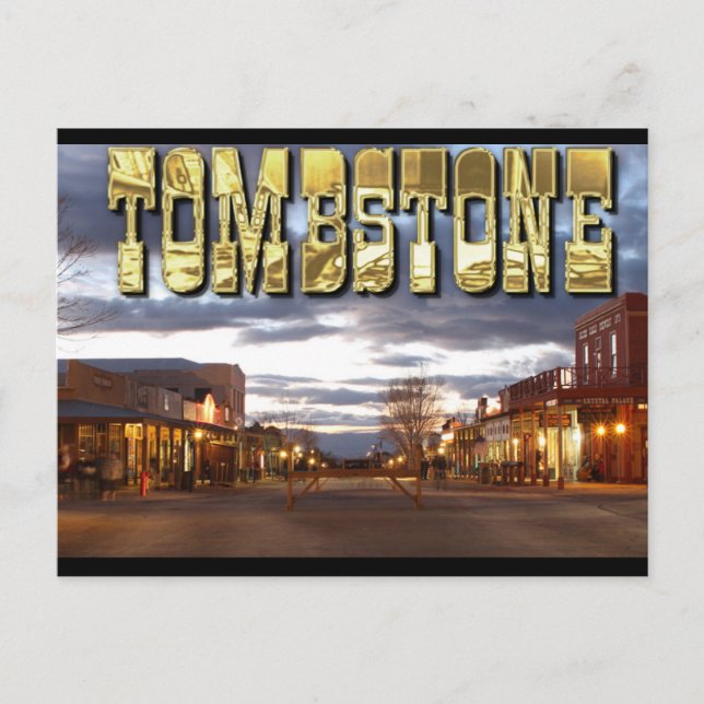 Postal AZ de Tombstone (Anverso)