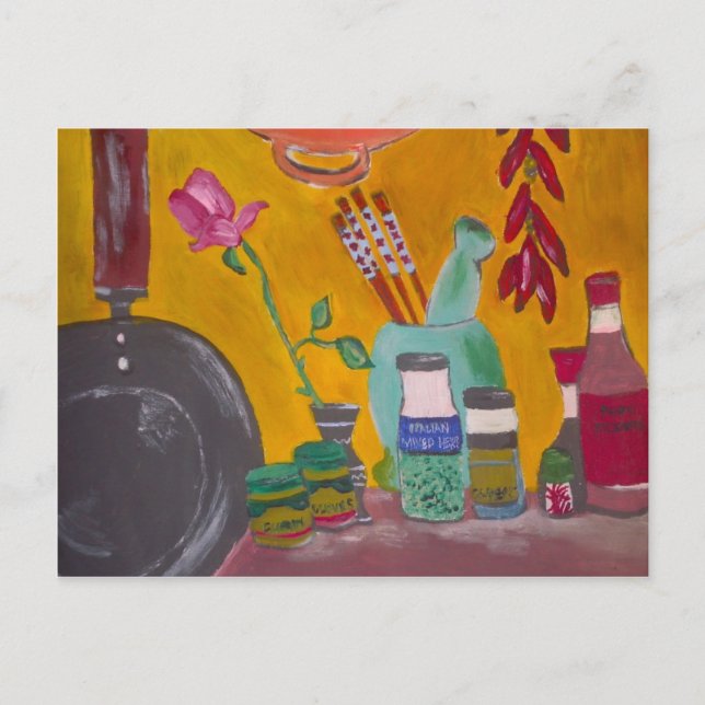 Postal Azafrán y chiles (Anverso)