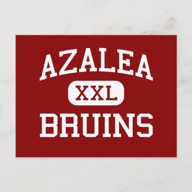 Postal Azalea - Bruins - Escuela Media - Brookings Oregon (Anverso)
