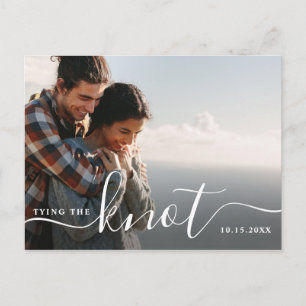 Postal Azar el nudo   Modern Save the Date Photo