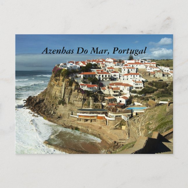 Postal Azenhas Do Mar, Portugal, (Anverso)