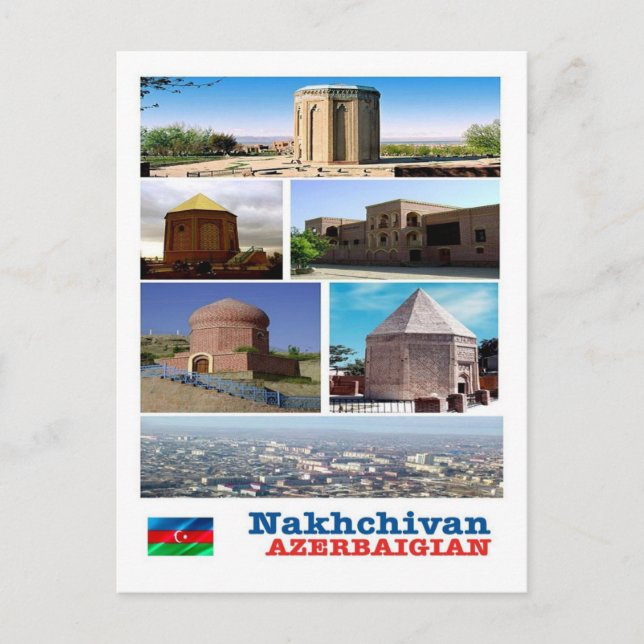 Postal Azerbaiyán - Nakhchivan - Mosaico - (Anverso)