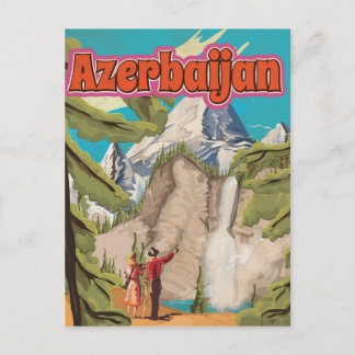 Postal Azerbaiyán: Poster de Viajes de Vintage