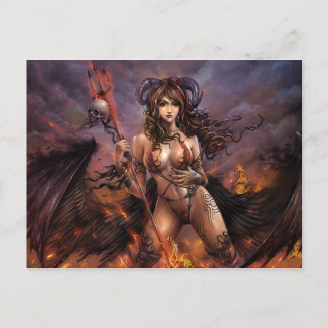 Postal Azmodeus Dark Angels "Charon" (Anverso)