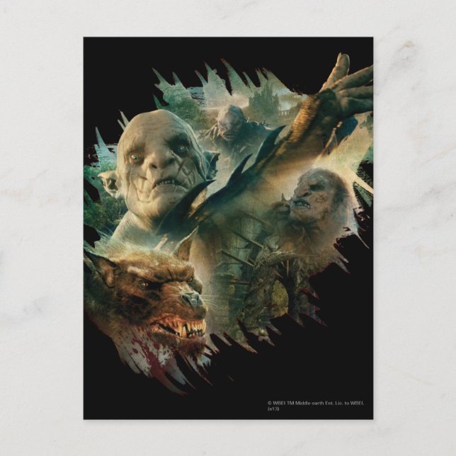 Postal Azog, Narzug y Bolg Graphic (Anverso)