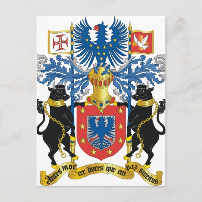 Postal Azores (Portugal) Escudo de armas (Anverso)