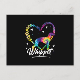 Postal Azote de azote de tinta arco iris Perro amante reg