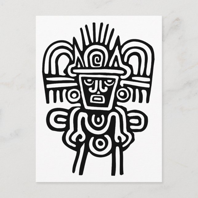 Postal Aztec Man (Anverso)