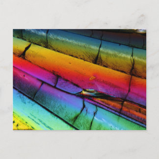 Postal Azúcar en microscopio