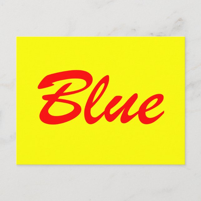 Postal Azul (Anverso)
