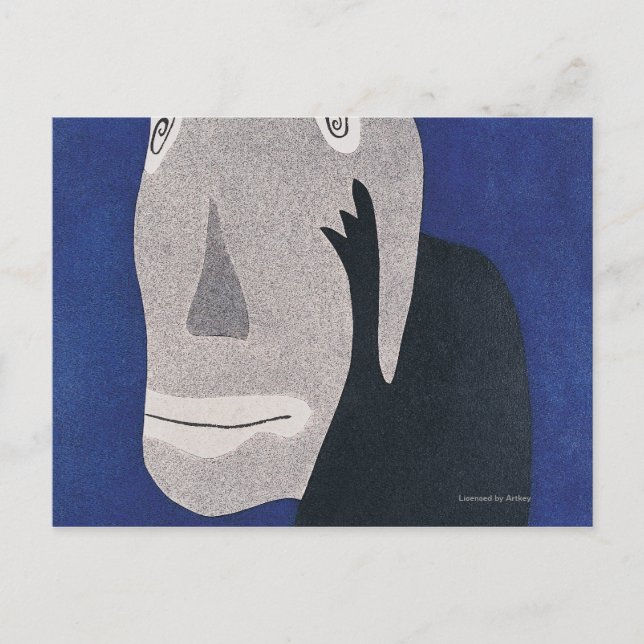 Postal Azul (Anverso)