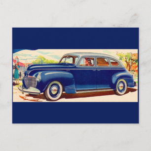 Postal azul 1941 Plymouth