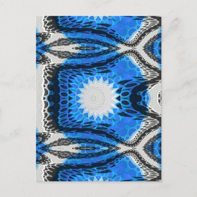 Postal Azul atómico (Anverso)