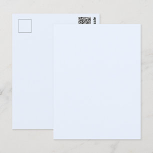 Postal Azul Blando Blanco Pastel Color Sólido