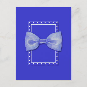 Postal azul Blue Bowtie