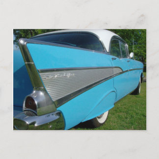 Postal azul Chevy 1957