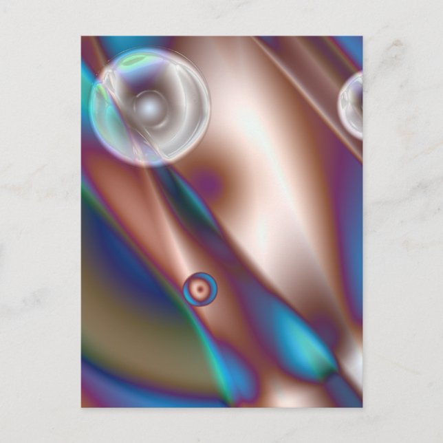 Postal Azul chocolate (Anverso)