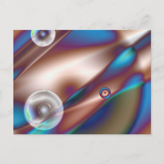 Postal Azul chocolate (Anverso)