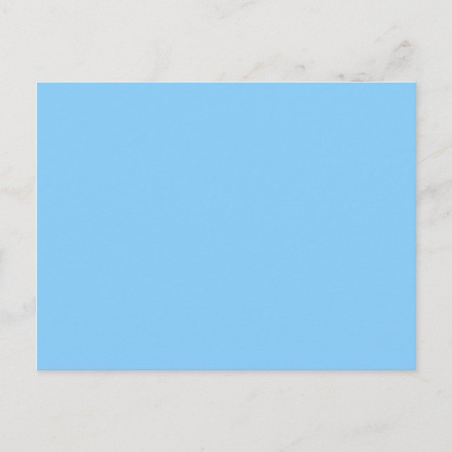 Postal azul cielo claro (Anverso)