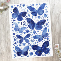 Azul de agua de mariposas