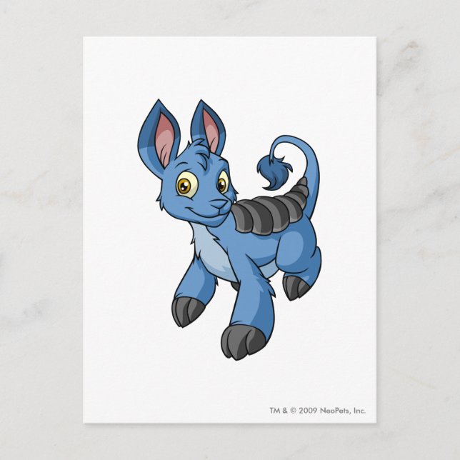 Postal Azul de Bori (Anverso)