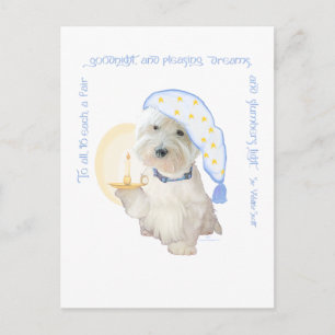 Postal Azul de buena noche