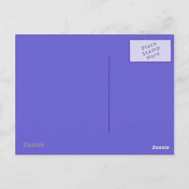Postal azul de Cornflower (Reverso)