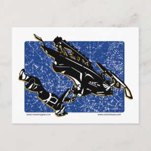 Postal Azul de GRAVITY-SLED-in