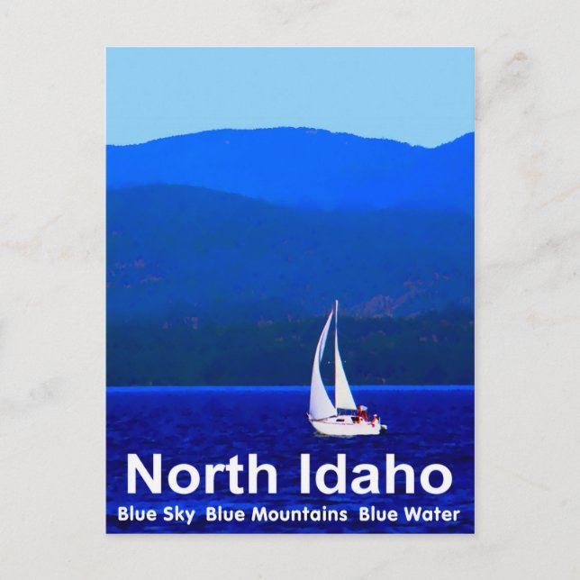 Postal Azul de Idaho del Norte (Anverso)