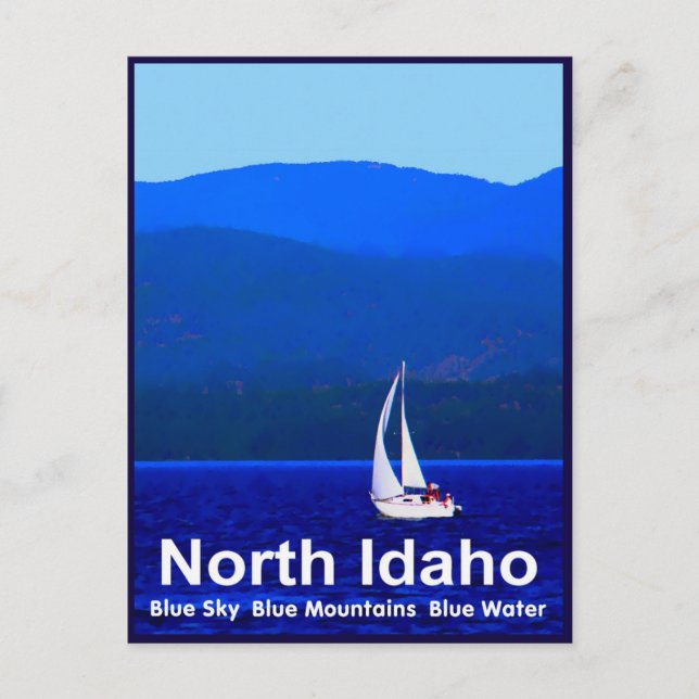 Postal Azul de Idaho del Norte (Anverso)