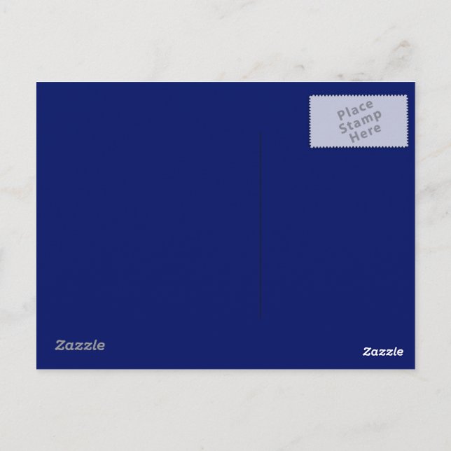 Postal azul de la marina (Reverso)